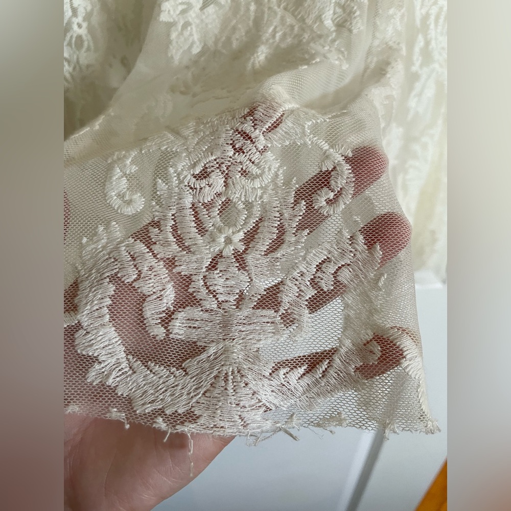 Free People Long Sleeve Lace Dress in White - Picture 5 of 14